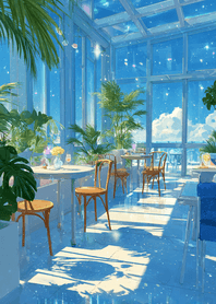 Pink Blue Sky Glasshouse Cafe