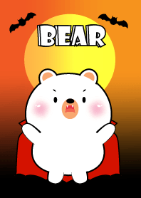 White Bear In Halloween Theme