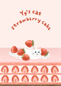 Yy's cat strawberry cake and cat PINKver