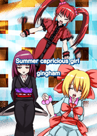 Summer capricious girl gingham