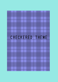 BLUE PURPLE CHECKERED THEME-BLUE GREEN