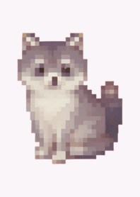 Raccoon Pixel Art Theme  Purple 03
