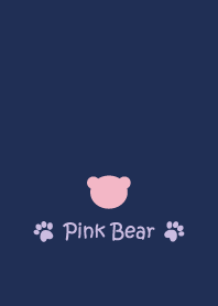 Small Bear *NAVY+PINK 6*
