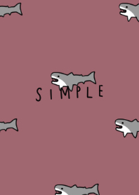 くすみピンクとサメだらけ。