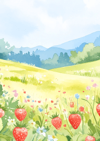Strawberries in the Field