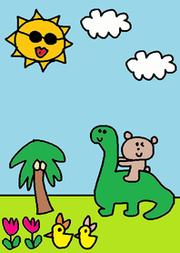 kumako and dinosaur