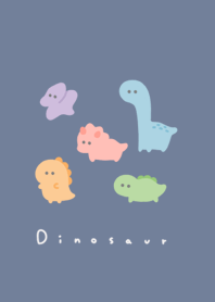 Kawaii Dinosaurs 24(NL)/gray blue