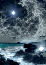 夜の月 月の海 #DkJ_21。