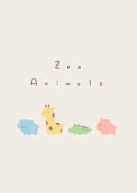 Zoo Animals (noline)/beige