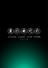 SILVER LIGHT ICON THEME -EMERALD 3-