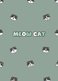 neko head8 - dusty green