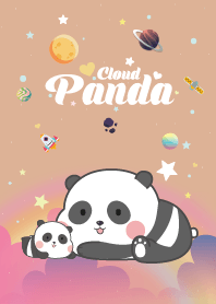 Panda Cloud Galaxy Brown
