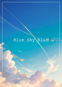 blue sky blue /natural style