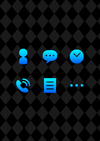 Gradation color icon(blue)