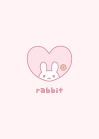 兔子 甜甜圈 [粉]