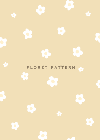 Floret Pattern  - VSC 02-01 Cream Yellow