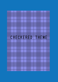 BLUE PURPLE CHECKERED THEME-BLUE-WHITE