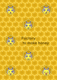 Factory to make honey / yellow & black