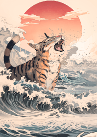 Ukiyo-e cat2!