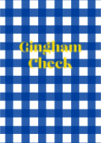 Gingham Check (Blue & Yellow)