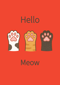 Cute cat paws-Orange