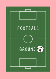 FOOTBALL GROUND-PINK RED