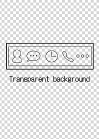 Transparent background.