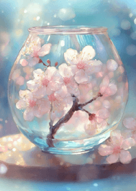 Cherry blossoms in a glass bottle! Vol.6
