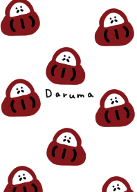 Auspicious daruma pattern.