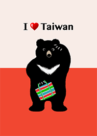 我愛台灣 ❤︎ 黑熊與茄芷袋. 5 無底紋
