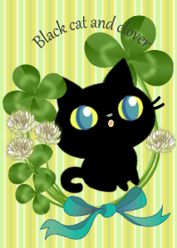 Black cat and clover,again