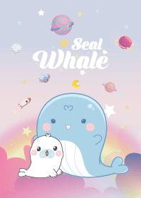 Whale Seal Cloud Galaxy Pastel