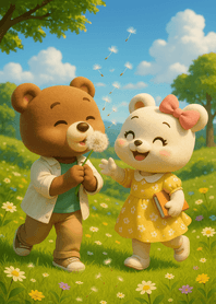 Flower Field Sunny Laughing Day