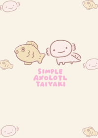 シンプル ウーパールーパー たい焼き