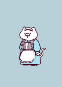 Housemaid cat.(dusty colors06)