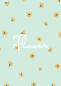 petite flower y / mint cream