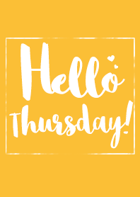 Hello Thursday!!