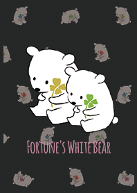 Beruang putih Black & Pink / Fortune