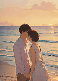 Valentine's Day-sunset Kiss1