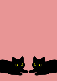Black Cat Holiday12 on light pink