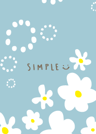 A white flower is pretty Blue2 Japan