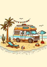 海邊超CHILL露營車