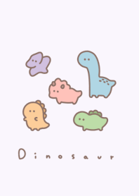 Kawaii Dinosaurs 24/purple3