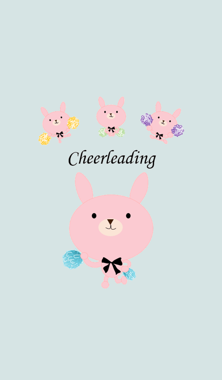 うさぎのリリのチアリーディング