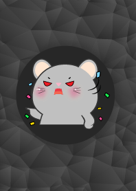 Simple Angry Cute Grey Mouse Theme
