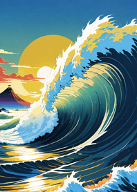 Bright Moon and Dawn C91067