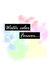 Watercolor forever Pastel colors match.