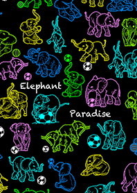 Elephant Paradise #02(black)
