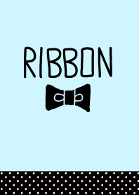 Pretty ribbon black x Blue