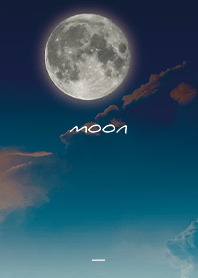 Black : Moon and sky